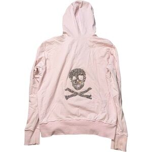 Twisted Heart Y2K Diamond Skull Baby Pink Jacket